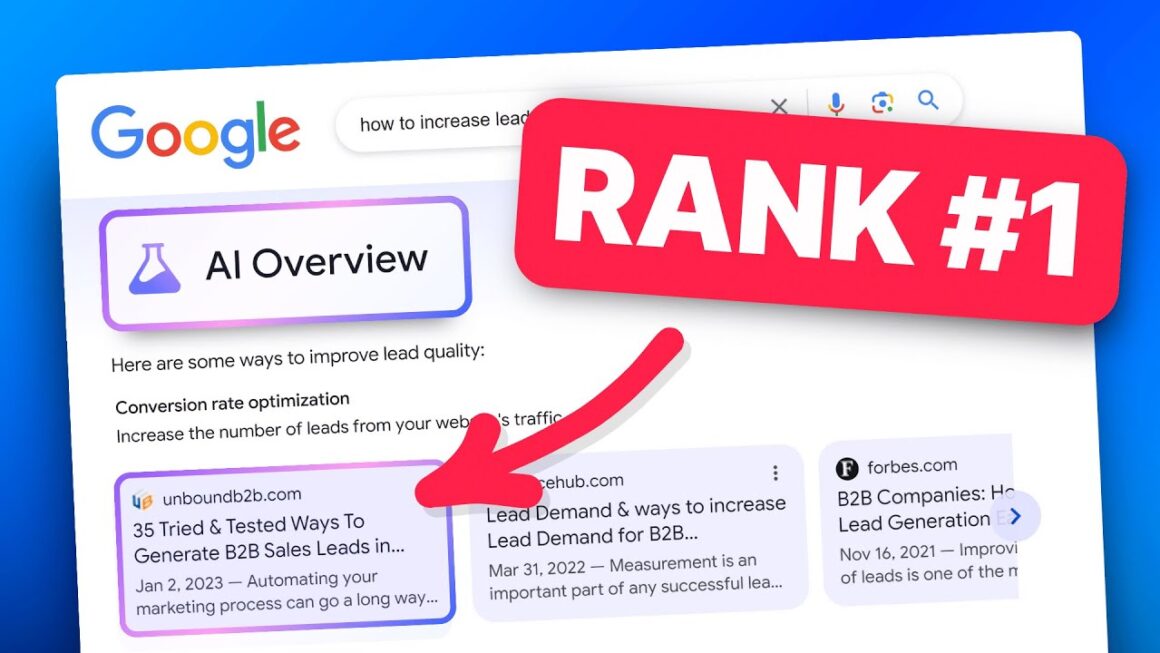 Rank in Google’s AI Overview