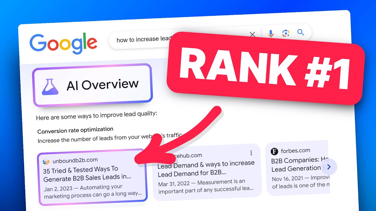 Rank in Google’s AI Overview